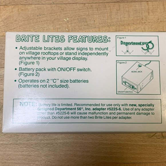 Dept 56 Brite Lites Red Department 56 Animated Sign Village Accessory - 1997 - Picture 4 of 6